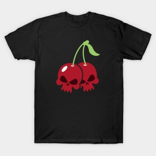 Red Cherry Skull Couple T-Shirt